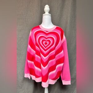Wild Fable Women’s Kaleidoscope Heart Crewneck Sweatshirt, Size: XL, NWT